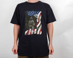 Load image into Gallery viewer, Custom Name Soldier T-shirt American Flag Eagle Half Camouflage Army Military Soldier Shirt