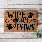 Load image into Gallery viewer, Wipe Your Paws, Door Mat, Wedding Gift, Housewarming Gift