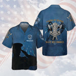 Load image into Gallery viewer, Black Veteran Silhouette Navy By Choice Custom Hawaiian Shirt For Men Women