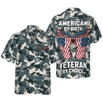 Load image into Gallery viewer, Camo American By Birth Veteran By Choice Veterans Day Hawaiian Shirt For Men Women