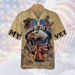 Load image into Gallery viewer, Eagle Army Veteran Home Of The Free Hawaiian Shirt For Men Women