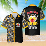 Load image into Gallery viewer, Personalized Bowling Hawaiian Shirt Custom Bowling And Beer Shirt Funny Gift For Bowler
