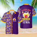 Load image into Gallery viewer, Personalized Bowling Hawaiian Shirt Custom Bowling And Beer Shirt Funny Gift For Bowler