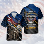 Load image into Gallery viewer, I Am A Us Navy Veteran I Am A Proud American Hawaiian Shirt For Men Women