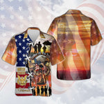Load image into Gallery viewer, Ideal Design Hawaiian Shirt U.S. Veteran Home Of The Free, For Men Women