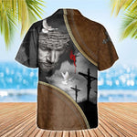 Load image into Gallery viewer, Jesus Christian Savior Faith Over Fear Hawaiian Shirt, Best Gift For Christain