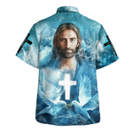 Load image into Gallery viewer, Jesus God Hawaiian Shirt, Blue Hawaiian Shirt All Over Print, Best Gift For Christain