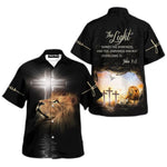Load image into Gallery viewer, Jesus God Hawaiian Shirt, The Light John 1:5, Best Gift For Christain