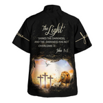 Load image into Gallery viewer, Jesus God Hawaiian Shirt, The Light John 1:5, Best Gift For Christain