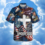 Load image into Gallery viewer, Jesus One Nation Under God Hawaiian Shirt, Best Gift For Christain