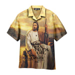Load image into Gallery viewer, Jesus Way Truth Life Hawaiian Shirt For Men & Women