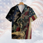Load image into Gallery viewer, Memories Veteran Seamless Background Design Hawaiian Shirt For Men Women
