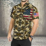 Load image into Gallery viewer, Men Army Hawaiian Shirt, US Army American Flag Shirt For Men Women