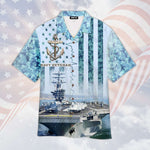 Load image into Gallery viewer, Navy Veteran Hawaiian Shirt For Men Women For Men & Women