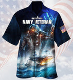 Load image into Gallery viewer, Navy Veteran Hawaiian Shirt For Men Women