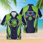 Load image into Gallery viewer, Personalized Bowling Hawaiian Shirt American Eagle Ball Custom Bowling Shirt Gift For Bowler Player