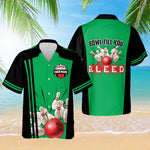 Load image into Gallery viewer, Personalized Bowling Hawaiian Shirt Bowl Till You Bleed Custom Bowling Shirt Funny Bowler Player Team Gift