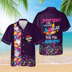 Load image into Gallery viewer, Personalized Bowling Hawaiian Shirt Ten Pins Laughing Custom Bowling Shirt Funny Bowler Player Team Gift