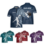 Load image into Gallery viewer, Personalized Tribal Bowling Jersey Quick Zip Custom Bowling Shirt Bowling Team Shirt Gift For Bowler Player