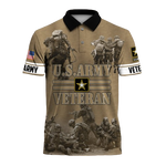 Load image into Gallery viewer, Premium U.S. Army Veteran Polo Shirt, Gift For Men