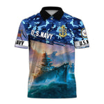 Load image into Gallery viewer, Premium U.S Navy Veteran Polo Shirt, Gift For Men