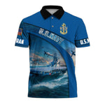 Load image into Gallery viewer, Premium U.S Navy Veteran Polo Shirt, Gift For Men