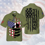 Load image into Gallery viewer, Proud Veteran's Silhouette Hawaiian Shirt For Men Women