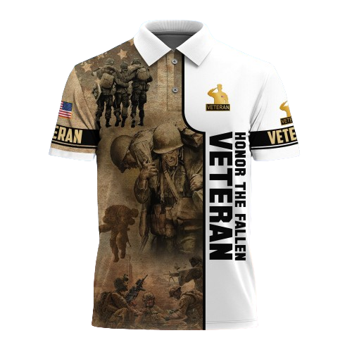 Unique Honor The Fallen Veteran Polo Shirt, Gift For Men