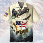 Load image into Gallery viewer, Us Army Veteran Hawaiian Shirt Eagle Fly Memorial Day Hawaiian Shirt For Men Women