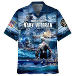 Load image into Gallery viewer, US Navy Veteran Hawaiian Shirt, Navy Military Hawaii Shirt For Men Women