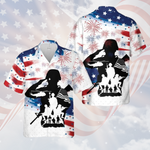 Load image into Gallery viewer, US Soldier Veteran, th Of July Hawaiian Shirt For Men Women