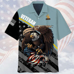 Load image into Gallery viewer, US Veteran, All Gave Some Some Gave All, Bald Eagle Blue Hawaiian Shirt For Men Women