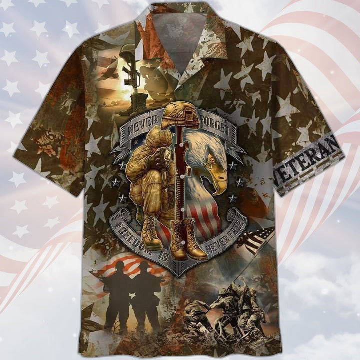 Us Veteran Freedom Is Not Free Hawaiian Shirt For Men Women