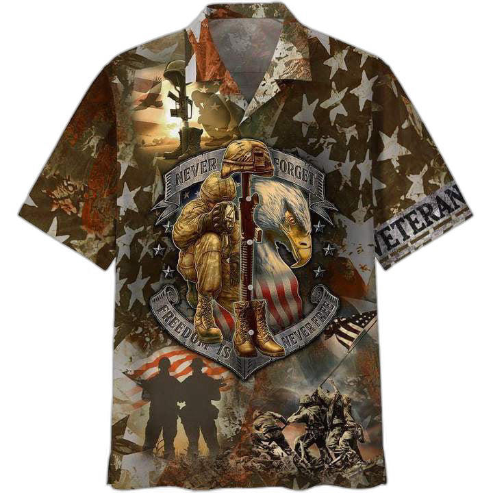 Us Veteran Freedom Is Not Free Hawaiian Shirt For Men Women