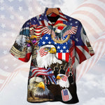 Load image into Gallery viewer, Veteran A True Hero Is Measured By Strength Of His Heart With Eagle Hawaiian Shirt For Men Women