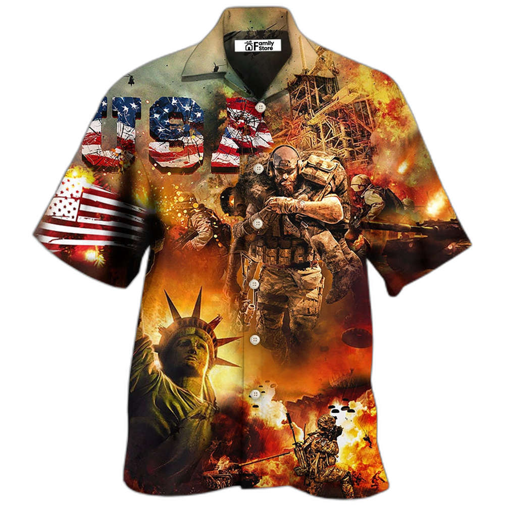 Veteran America Independence Day Veteran USA Hawaiian Shirt For Men Women