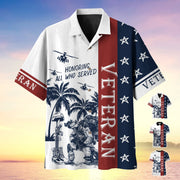 Premium U.S Multiple Service Veteran Hawaii Shirt For Men Women