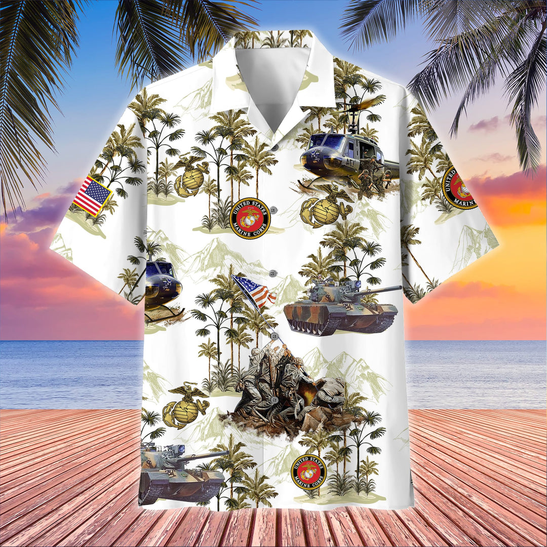 Premium American Pride US Veteran Hawaii Shirt For Men Women