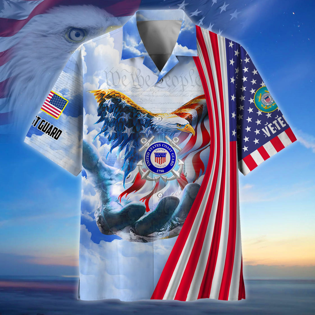 Premium American Pride US Veteran Hawaii Shirt For Men Women