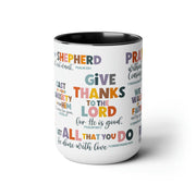 Bible Verse Ceramic Mug, Inspirational Coffee Cup Gift, Christian Present