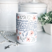 Morning Offering Prayer Catholic Mug, Christian Mugs, Christian GIfts for Him or Her