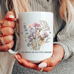 Load image into Gallery viewer, Floral Bible Verse Mug, Scripture Coffee Mug, Bible Verse Coffee Mug, Christian Gifts
