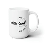 Load image into Gallery viewer, Christian Coffee Mug, Matthew 19:26 Coffee Mug, Christian Mug
