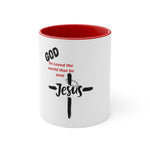 Load image into Gallery viewer, Jesus Accent Coffee Mug, Christian Mug, Bible Verse Mug, Bible Study Gift
