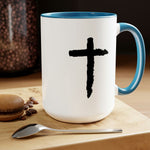 Load image into Gallery viewer, She Is Strong Two-tone Coffee Mug, Bible Coffee Mug, Gift For Christians
