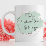 Load image into Gallery viewer, God Is For Me Mug, Bible Mug, Christian Coffee Cup, Christian Mug Gift
