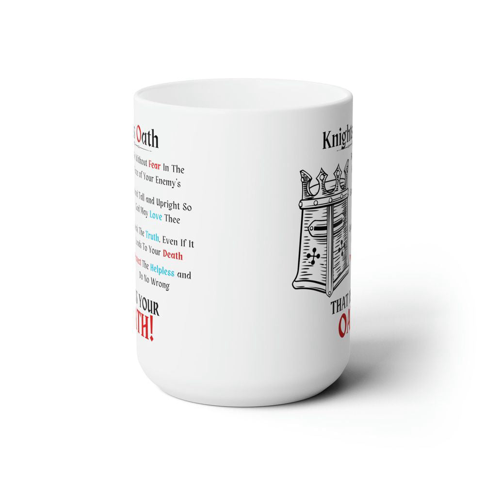 Knights Oath, Christian-inspired Coffee Mug, Jesus Gift, Perfect Gift For Believers