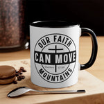 Load image into Gallery viewer, Faith Can Move Mountains Mug, Matthew 17:20 Mug, Christian Coffee Mugs, Christian Gifts
