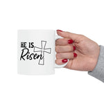 Load image into Gallery viewer, He Is Risen Mug, Jesus Christ Mug, Christian Coffee Mugs, Bible Verse Mug
