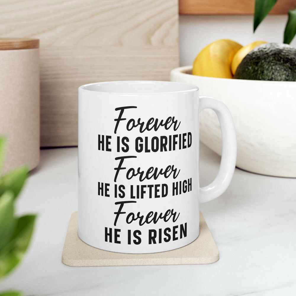 He Is Risen Mug, Ceramic Mug, Christian Coffee Mugs, Christian Gifts